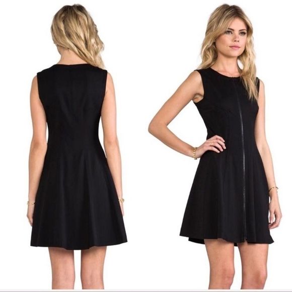 EUC Theory Bonbi Zip Front Wool Blend Dress Size 0 - Picture 3 of 11